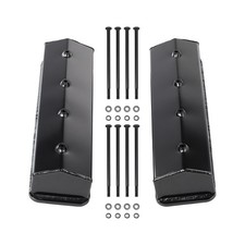 Black Valve Covers Tall Finned Compatible With Chevy Vortec 5.0 5.7 Sbc Pair Black Valve Covers Tall Finned Compatible With Chevy Vortec 5.0 5.7 Sbc Pair