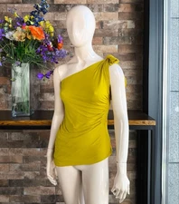 Jean Paul Gaultier Vintage Asymmetrical Draped Top with Chiffon Lining Size 42IT