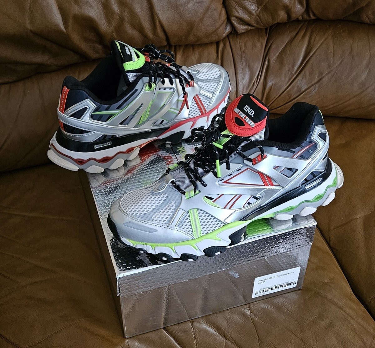 New Men's Reebok DMX End X Trail Shadow Mercury Multicolor Size 10