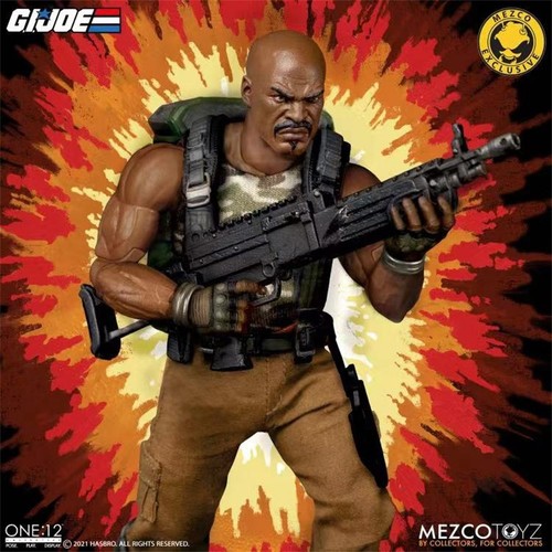 Mezco Toyz GI.JOE ROADBLOCK 1/12th Collectibles Action Figure New In Stock - Picture 8 of 17