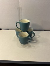 4 Colorwave Turquoise Noritake Coffee Cups Mu...