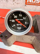 Auto Meter Vacuum Gauge 3484 Sport-comp Vacuum 30in-hg 2-58 In. Mechanical Auto Meter Vacuum Gauge 3484 Sport-comp Vacuum 30in-hg 2-58 In. Mechanical