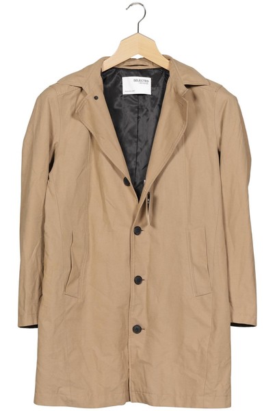 SELECTED Abrigo Hombre Invierno Parka Chaqueta de Invierno T. M Algodón Beige #irsj7xd