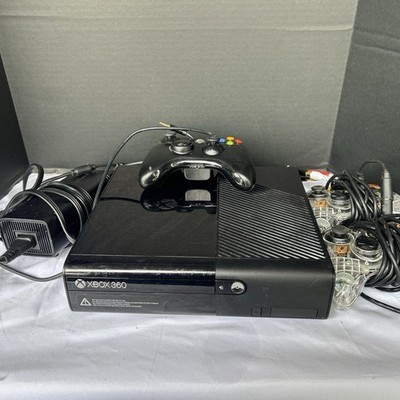 Microsoft Xbox 360 E Console Model 1538 Tested & Working W Three Controllers