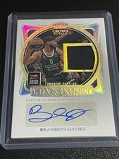 Brandon Davies 2024-25 Crown Royale Euroleague Kings Court Jersey Auto Prime /15