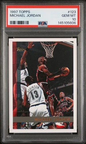 1997 TOPPS #123 MICHAEL JORDAN PSA 10
