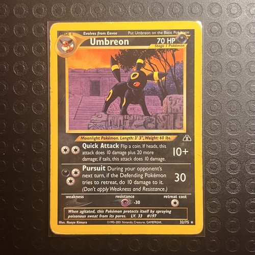 Umbreon #32 Neo Discovery HP Pokemon TCG Card Naoyo Kimura