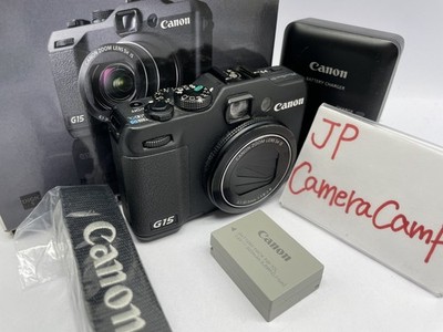 Excellent Canon PowerShot G15 Black 12.1MP Digital Camera from JAPAN B340