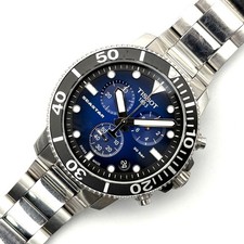 Tissot Stainless Seastar 1000 Diver Quartz Watch 45mm Blue Dial Silver :