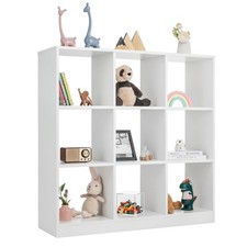 9-Cube Kids Bookcase for Books Toys Ornaments Kids Toy Storage Organizer