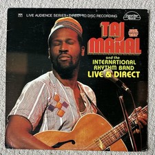 Taj Mahal Live & Direct International Rhythm Band Vinyl LP 1979 VG+/EX