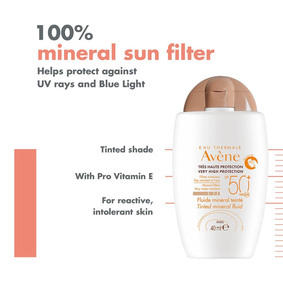 Fluido mineral Avène Sun color FPS 50+ 40 ml Foto 4 de 4