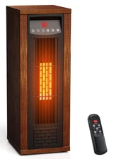 Infrared Space Heater, 1500W Electric Portable Heater with Remote Control and...
