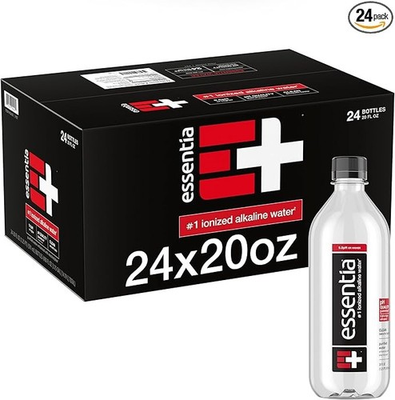#ad Essentia Ionized Alkaline Bottled Water Pack of 24 x 20oz $29.99