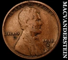 1915-S Lincoln Wheat Cent - Semi Key  Better Date  No Reserve #J4242