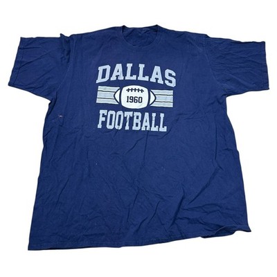 Dallas Football T-Shirt Fußball Kurzarm Blau Herren 2XL