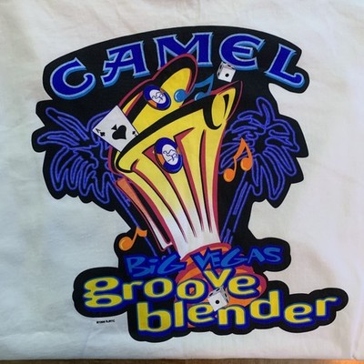 Vintage N.O.S. 1996 Camel Groove Blender XL T-Shirt White