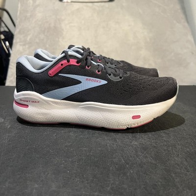 Brooks Ghost Max Running Shoes Womens 9.5 B Black Cushioned Sneakers Athletic