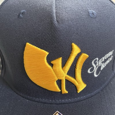 🔴Wu-Tang Hat New York Yankees Supreme Clientele Navy Yellow Twnty 🔴Wu-Tang Hat New York Yankees Supreme Clientele Navy Yellow Twnty