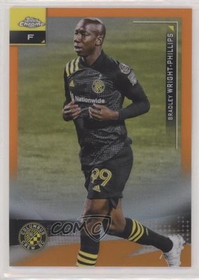 2021 Topps Chrome MLS Orange Refractor 15/25 Bradley Wright-Phillips #82 0r12