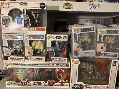 Funko Pop Lot 8 Ciri Gendry Katuto Tsunade Star Wars Grogu Moff Gideon Boba Fett