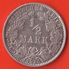 Deutsches Kaiserreich - 1/2 Mark - 1915 J - J&auml;ger 16