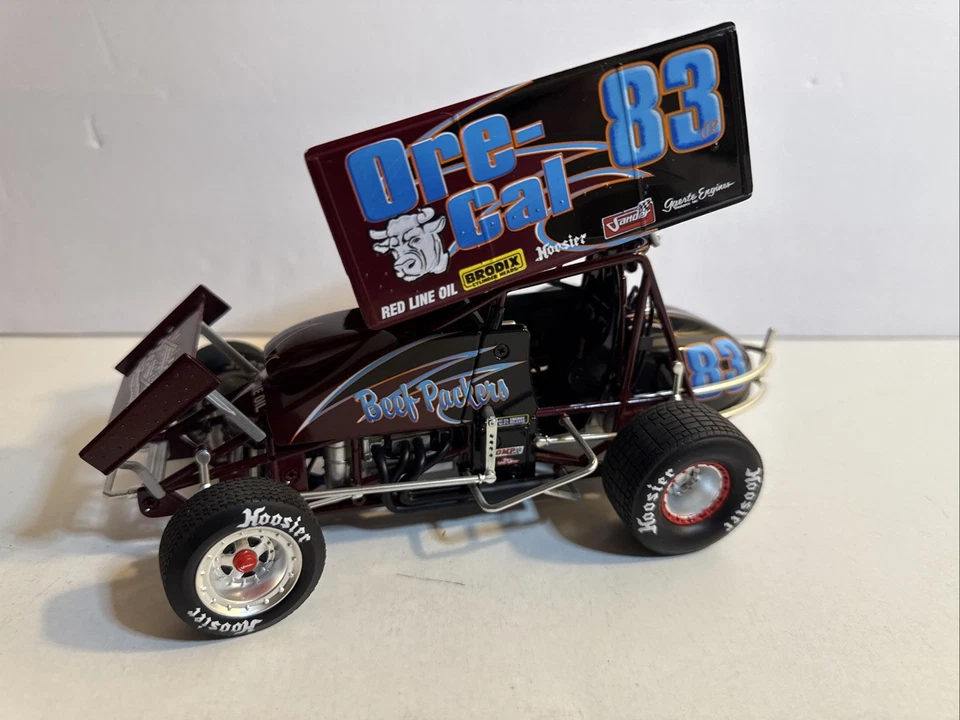 GMP'02 SAMMY SWINDELL #83 BEEF PACKERS 30 YEARS WINGED SPRINT CAR 1:18 New I Box - Image 2 of 4