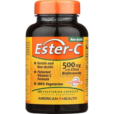 American Health Ester-C 500Mg With Citrus Bioflavonoids 120 Vegetarian Capsules