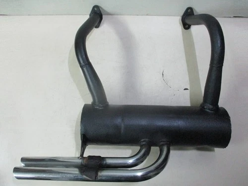 ORIGINAL RECORD MONZA DOUBLE EXHAUST SILENCER Fiat 500 VINTAGE