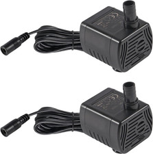 2Pcs DC5.5V-12V Mini Submersible Water Pump 1W-3W Small Fountain Pump for Aquari