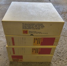 Vintage Kodak Carousel 140 Slide Tray CAT8995193 Genuine Lot of 4 Original Box