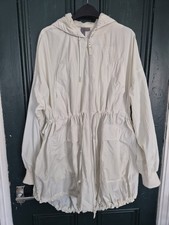 Sweaty Betty Women's Free Fall cream Short Parka Jacket Size M