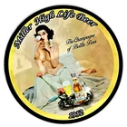 Miller Beer Sticker Sign Sexy Miller High Life Girl 1952 Vintage Replica 4 Sizes