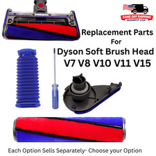 Parts Soft Brush Roll Side Cover Flex Hose For DYSON V7 V8 V10 V11 V15 Vacuum