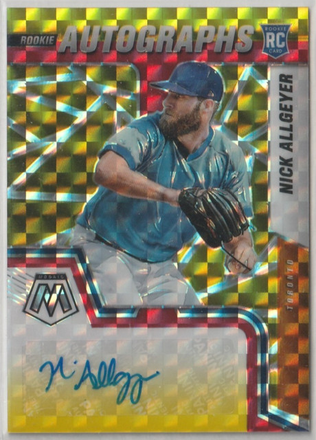 2022 Panini Mosaic Rookie Autographs Fusion Nick Allgeyer  Card # RAM-NA   54/88