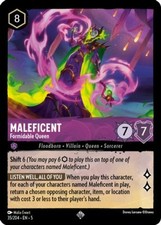 x1 Maleficent - Formidable Queen - 35/204 - Super Rare Lorcana DLC05 Shimmering