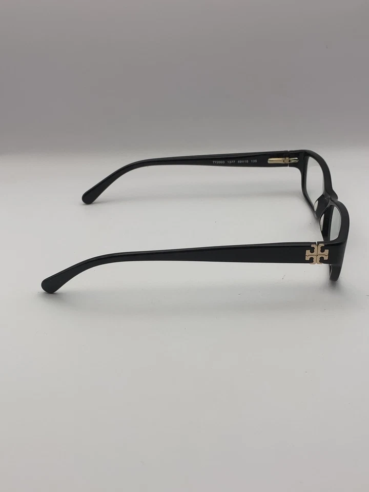 Tory Burch Eyeglasses Womens Small Black Rectangle Frame TY2003 1377 49 18 135 - Image 3 of 4
