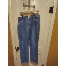 Dickies Mens Carpenter Jeans Medium Wash Denim Utility Work Pants 33x34 LU200RNB
