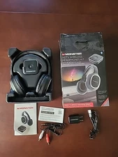 Monster HDTV Wireless Bluetooth Headphones Transmitter Kit MTH9-1001-BLk 