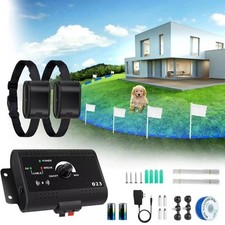 Electric dog fence system Pet sound safety housing waterproof collar receiver US