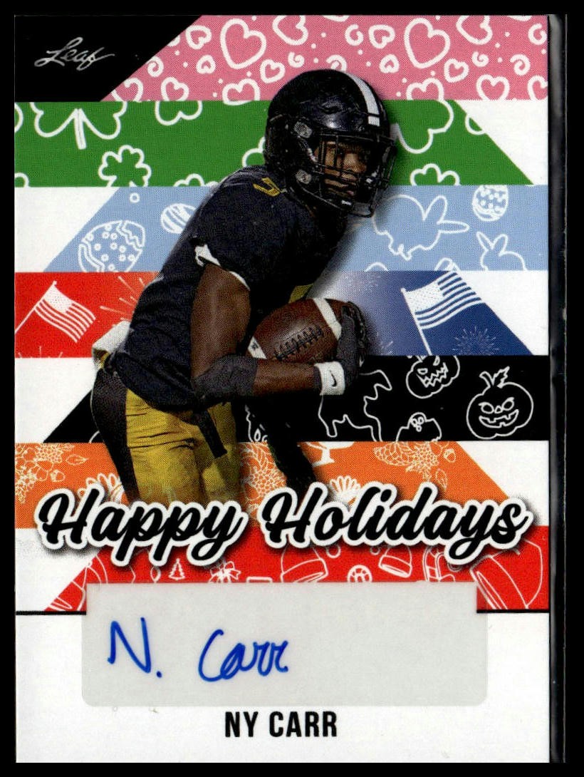 2025 Leaf Holiday Autographs #BA-NC2 Ny Carr