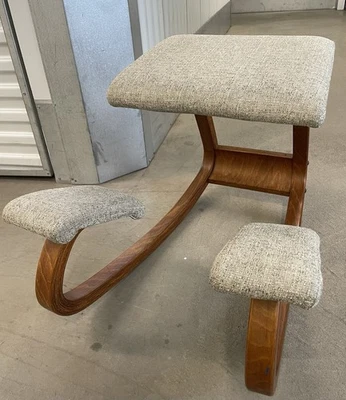 Balans Variable Knee Chair Stokke Norway Reupholstered Nice! - Image 1 of 4