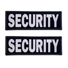 Black Reflective Dog Patches 2 Pack Service Dog  in Training  DO NOT PET, Tag...