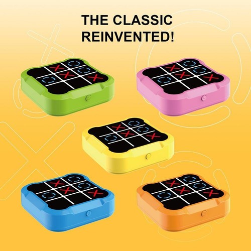 GIOCO TRIS ELETTRONICO INTERATTIVO LED MODERNO PORTATILE ADULTI E BAMBINI PUZZLE - Foto 4 di 10