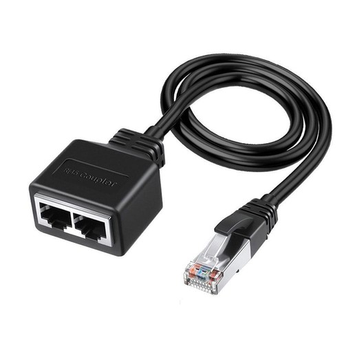 RJ45 Adapter 2in1 Ethernet LAN Network Splitter Patch Cable Extender G5K6 - Afbeelding 4 van 9