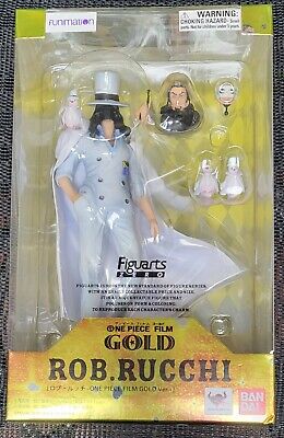 BANDAI Figuarts ZERO ONE PIECE Rob Lucci Rucchi Figure Film Gold *READ*