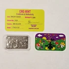 1 oz Silver Art Bar - CMG Mint Wacky Duck Psychedelic Mushroom Antiqued - F8573
