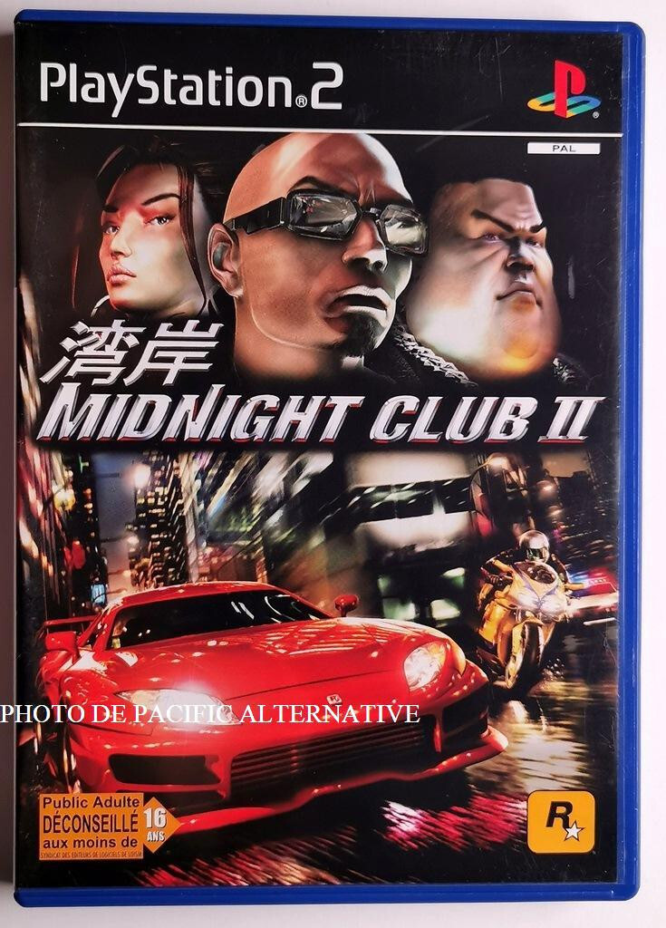 jeu MIDNIGHT CLUB II pour PLAYSTATION 2 en francais PS2 course voiture COMPLET
