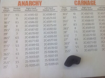 Bear Archery Mod Right. Hand #3 2S-9205 Anarchy 25''  Draw