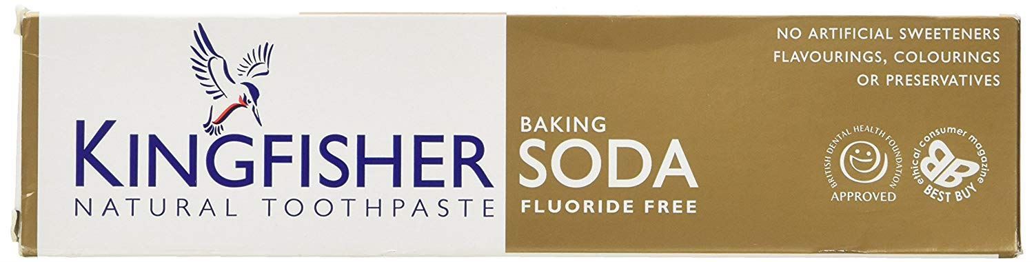 Kingfisher Baking Soda Mint Fluoride Free Toothpaste 100ml (Pack of 2)